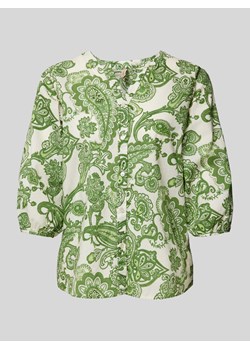 Bluzka ze wzorem paisley i rękawami o dł. 3/4 ze sklepu Peek&Cloppenburg  w kategorii Bluzki damskie - zdjęcie 173005055