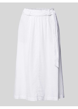 Spódnica lniana z wiązanym paskiem ze sklepu Peek&Cloppenburg  w kategorii Spódnice - zdjęcie 173005166