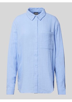 Bluzka koszulowa z fakturowanym wzorem model ‘MASTINA’ ze sklepu Peek&Cloppenburg  w kategorii Koszule damskie - zdjęcie 173005219