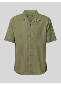 Koszula casualowa o kroju regular fit z kołnierzem z połami ze sklepu Peek&Cloppenburg  w kategorii Koszule męskie - zdjęcie 173005257
