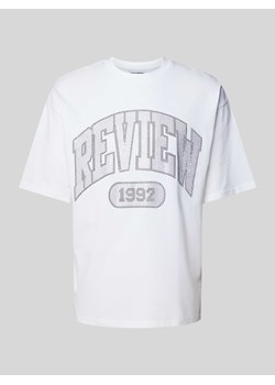 T-shirt o kroju oversized z nadrukiem z logo ze sklepu Peek&Cloppenburg  w kategorii T-shirty męskie - zdjęcie 173005265