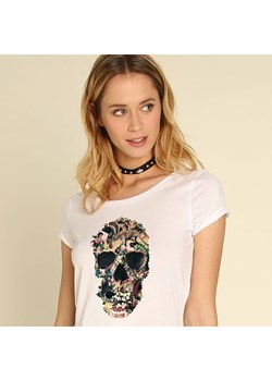 WOOOP Koszulka &quot;Vintage Skull&quot; w kolorze białym ze sklepu Limango Polska w kategorii Bluzki damskie - zdjęcie 173005815