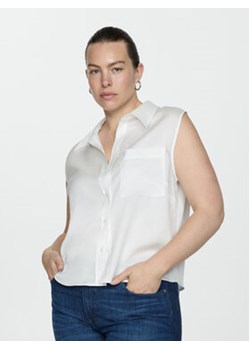 Mango Koszula Lim 77080345 Biały Regular Fit ze sklepu MODIVO w kategorii Koszule damskie - zdjęcie 173006115