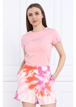 HUGO T-shirt Slim Tee_3 | Regular Fit ze sklepu Gomez Fashion Store w kategorii Bluzki damskie - zdjęcie 173009939