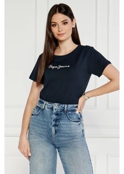 Pepe Jeans London T-shirt LORETTE | Regular Fit ze sklepu Gomez Fashion Store w kategorii Bluzki damskie - zdjęcie 173010176