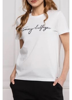 Tommy Hilfiger T-shirt | Regular Fit ze sklepu Gomez Fashion Store w kategorii Bluzki damskie - zdjęcie 173010245