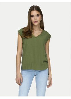 ONLY Bluzka Jasmina 15252241 Zielony Regular Fit ze sklepu MODIVO w kategorii Bluzki damskie - zdjęcie 173010776