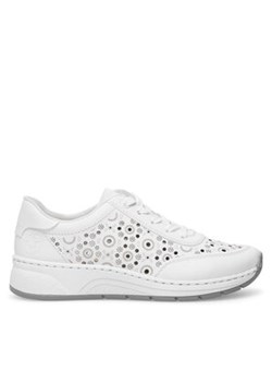 Rieker Sneakersy N6506-80 Biały ze sklepu MODIVO w kategorii Buty sportowe damskie - zdjęcie 173010909