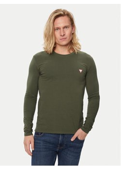 Guess Longsleeve M2YI28 J1314 Khaki Slim Fit ze sklepu MODIVO w kategorii T-shirty męskie - zdjęcie 173010938