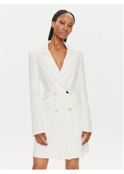 Fracomina Sukienka koktajlowa FQ24SD1008W42901 Biały Slim Fit ze sklepu MODIVO w kategorii Sukienki - zdjęcie 173011049