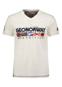 Geographical Norway Koszulka w kolorze białym ze sklepu Limango Polska w kategorii T-shirty męskie - zdjęcie 173011215