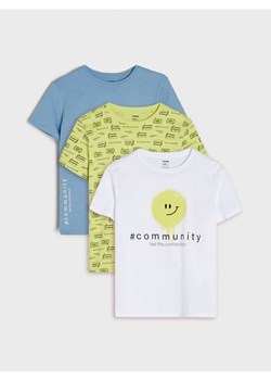Sinsay - Koszulki 3 pack - żółty ze sklepu Sinsay w kategorii T-shirty chłopięce - zdjęcie 173012639