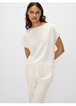 Reserved - Dzianinowa bluzka - złamana biel ze sklepu Reserved w kategorii Bluzki damskie - zdjęcie 173012868