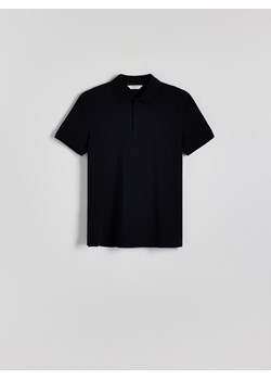 Reserved - Bwełniana koszulka polo slim - granatowy ze sklepu Reserved w kategorii T-shirty męskie - zdjęcie 173013067