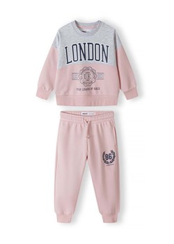Komplet dziewczęcy różowy- bluza London i spodnie dresowe ze sklepu 5.10.15 w kategorii Dresy dziewczęce - zdjęcie 173013258