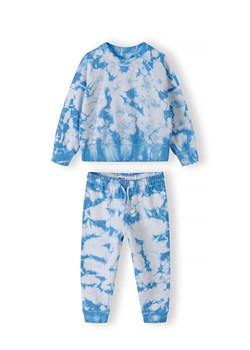 Dresowy komplet dla małej dziewczynki tie dye - niebieski ze sklepu 5.10.15 w kategorii Dresy chłopięce - zdjęcie 173013268