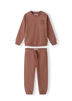 Komplet dresowy chłopięcy- brązowa bluza i spodnie dresowe ze sklepu 5.10.15 w kategorii Dresy chłopięce - zdjęcie 173013298