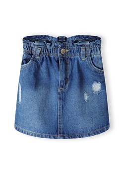Spódniczka jeansowa z przeszyciami dla dziewczynki ze sklepu 5.10.15 w kategorii Spódnice dziewczęce - zdjęcie 173013349