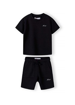 Czarny komplet dla małego chłopca- t-shirt i szorty ze sklepu 5.10.15 w kategorii Komplety chłopięce - zdjęcie 173013398