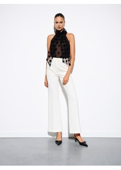 Mohito - Spodnie flare - biały ze sklepu Mohito w kategorii Spodnie damskie - zdjęcie 173013756
