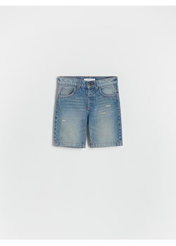 Reserved - Jeansowe szorty - niebieski ze sklepu Reserved w kategorii Spodenki chłopięce - zdjęcie 173014579