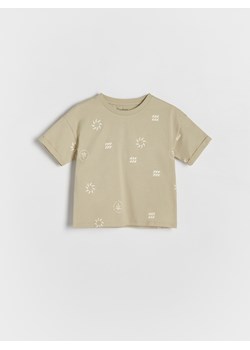 Reserved - T-shirt z nadrukiem - oliwkowy ze sklepu Reserved w kategorii Koszulki niemowlęce - zdjęcie 173014606
