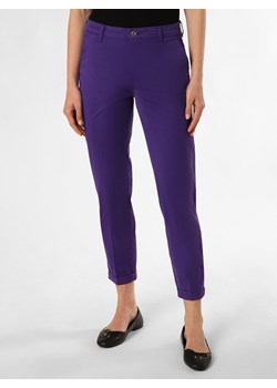MAC Spodnie Kobiety Bawełna purpurowy jednolity ze sklepu vangraaf w kategorii Spodnie damskie - zdjęcie 173015008