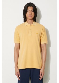 Lacoste polo bawełniane kolor pomarańczowy gładki PH3450 S0I ze sklepu PRM w kategorii T-shirty męskie - zdjęcie 173015349