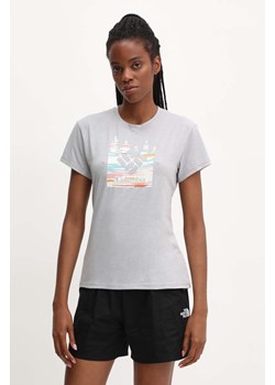 Columbia t-shirt sportowy Sun Trek Sun Trek kolor szary 1931753 ze sklepu PRM w kategorii Bluzki damskie - zdjęcie 173015385