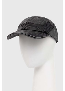 VETEMENTS czapka z daszkiem bawełniana Flame Logo Cap kolor czarny z aplikacją UE64CA110B ze sklepu PRM w kategorii Czapki z daszkiem damskie - zdjęcie 173015477