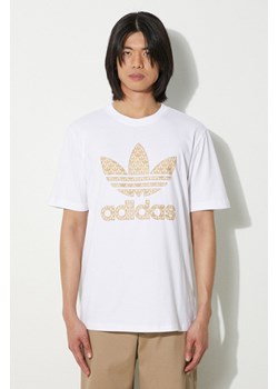 adidas Originals t-shirt bawełniany męski kolor biały z nadrukiem IS0261 ze sklepu PRM w kategorii T-shirty męskie - zdjęcie 173015585