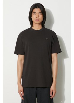 Puma t-shirt bawełniany  MMQ męski kolor czarny gładki 624009 ze sklepu PRM w kategorii T-shirty męskie - zdjęcie 173015595