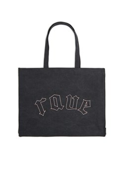 Cropp - Czarna shopperka z napisem - czarny ze sklepu Cropp w kategorii Torby Shopper bag - zdjęcie 173019715