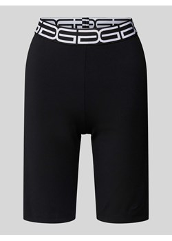 Szorty o kroju skinny fit z pasem z logo model ‘Bika’ ze sklepu Peek&Cloppenburg  w kategorii Szorty - zdjęcie 173021535