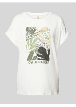 T-shirt z kwiatowym nadrukiem model ‘MARICA’ ze sklepu Peek&Cloppenburg  w kategorii Bluzki damskie - zdjęcie 173021727