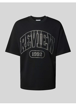 T-shirt o kroju oversized z nadrukiem z logo ze sklepu Peek&Cloppenburg  w kategorii T-shirty męskie - zdjęcie 173021737