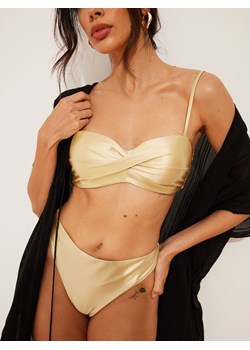 Mohito - Złota góra od bikini - złoty ze sklepu Mohito w kategorii Stroje kąpielowe - zdjęcie 173022345