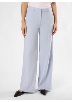 Cambio Spodnie z lnem - Mira Kobiety Bawełna jasnoniebieski jednolity ze sklepu vangraaf w kategorii Spodnie damskie - zdjęcie 173023485
