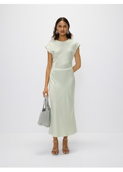 Reserved - Sukienka z wiskozą - jasnozielony ze sklepu Reserved w kategorii Sukienki - zdjęcie 173027757