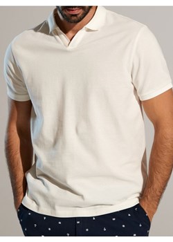 Sinsay - Koszulka polo - kremowy ze sklepu Sinsay w kategorii T-shirty męskie - zdjęcie 173028569