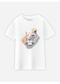 WOOOP Koszulka &quot;If I Roar&quot; w kolorze białym ze sklepu Limango Polska w kategorii T-shirty chłopięce - zdjęcie 173029738