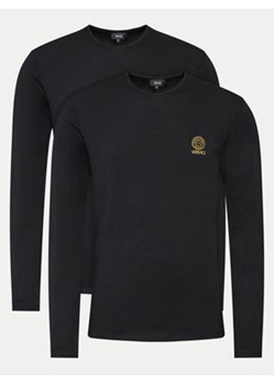 Versace Komplet 2 longsleeve AU10197 Czarny Slim Fit ze sklepu MODIVO w kategorii T-shirty męskie - zdjęcie 173030017