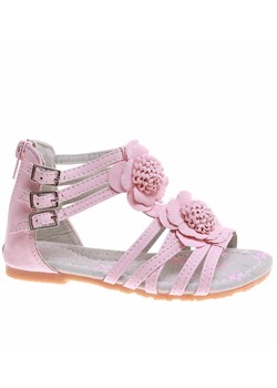 Różowe sandały dziewczęce z suwakiem /D7-2 16308 T195/ ze sklepu Pantofelek24.pl w kategorii Sandały dziecięce - zdjęcie 173030206