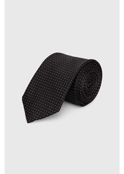 Calvin Klein krawat jedwabny kolor czarny K10K113144 ze sklepu ANSWEAR.com w kategorii Krawaty - zdjęcie 173031575