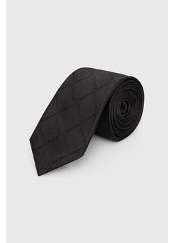 Calvin Klein krawat jedwabny kolor czarny K10K113145 ze sklepu ANSWEAR.com w kategorii Krawaty - zdjęcie 173031577