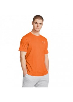 Męski t-shirt z nadrukiem Under Armour UA M Sportstyle LC SS - pomarańczowy ze sklepu Sportstylestory.com w kategorii T-shirty męskie - zdjęcie 173031968