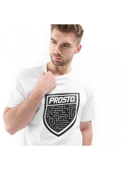 Męski t-shirt z nadrukiem Prosto Yumzle - biały ze sklepu Sportstylestory.com w kategorii T-shirty męskie - zdjęcie 173032029