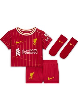 Trzyczęściowy strój piłkarski dla niemowląt i maluchów Nike Liverpool FC Stadium 2024 (wersja domowa) – replika - Czerwony ze sklepu Nike poland w kategorii Komplety niemowlęce - zdjęcie 173032475