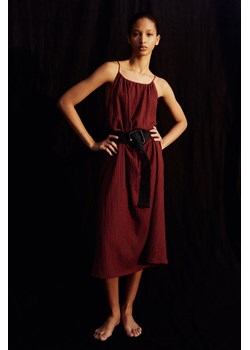 H & M - Dżersejowa sukienka na ramiączkach - Pomarańczowy ze sklepu H&M w kategorii Sukienki - zdjęcie 173032708