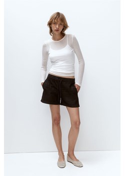 H & M - Dżinsowe szorty bez zapięcia - Czarny ze sklepu H&M w kategorii Szorty - zdjęcie 173032789